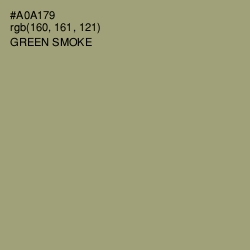 #A0A179 - Green Smoke Color Image